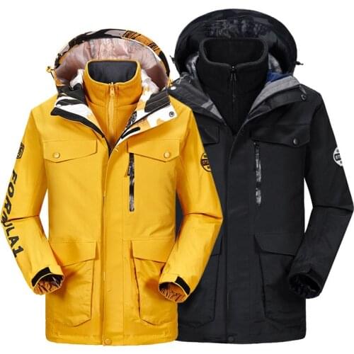 2021 Two Twinset Couples' Stormwear Autumn Winter Warm Outdoor Storm Suit Couples' Waterproof And Windproof Climbing Suits
