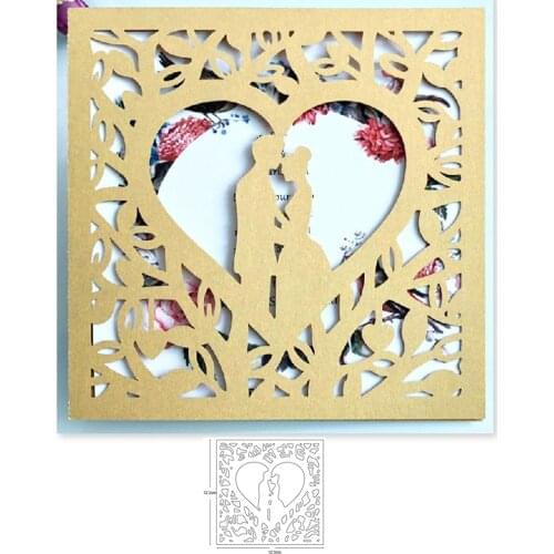 Metal cutting dies wedding frame cut die mold background decoration Scrapbook paper craft knife mould blade punch stencils dies