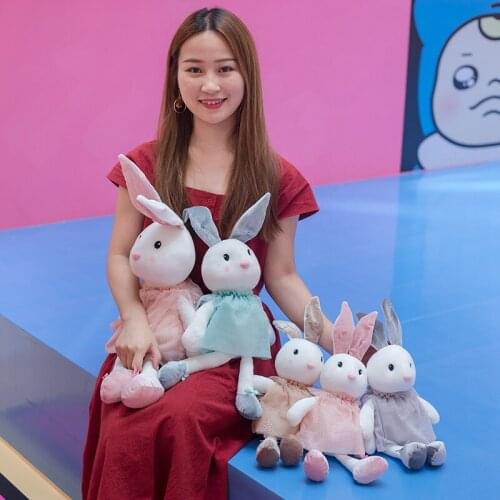 New 45/55/65cm Hot Sale Rabbit Doll Stuffed Plush Toys Kids Cute Dolls High Quality Birthday Gifts For Baby Children