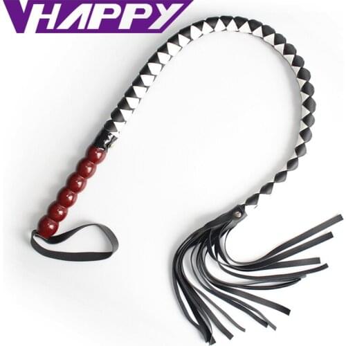 New Sex Bdsm PU Leather Handle Whip sex Erotic Toy Sex toys for couples Erotic Toys Adult Games Menottes pour le sexe Role Play