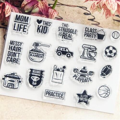 PANFELOU Bicycle door plate Transparent Clear Silicone Stamp/Seal DIY scrapbooking/photo album Decorative clear stamp sheets