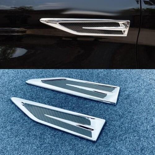 For Toyota Alphard Vellfire AH30 2019 2020 Car Front Fender Side Air Vent Cover Trim Car Styling Shark Gills Side Vent Sticker