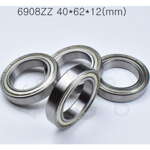 6908ZZ 40*62*12(mm) 1Piece free shipping bearings Metal sealed bearing Thin wall bearing 6908 6908ZZ chrome steel bearing