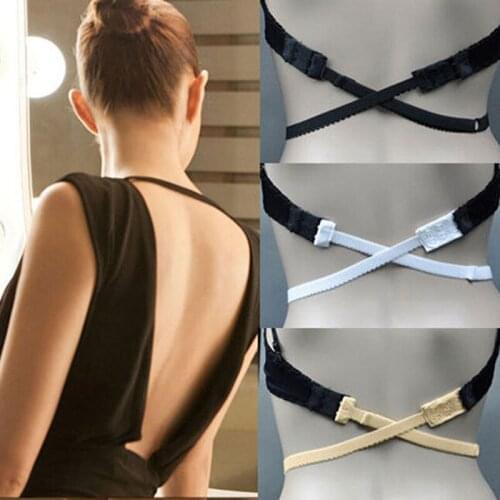 Low Back Backless Bra Strap Adapter Converter Fully Adjustable Bra Extender Hook