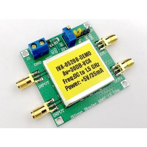 Wideband Differential Amplifier IVA-05208 Differential Input Differential Output Single-Ended Input and Output VCA