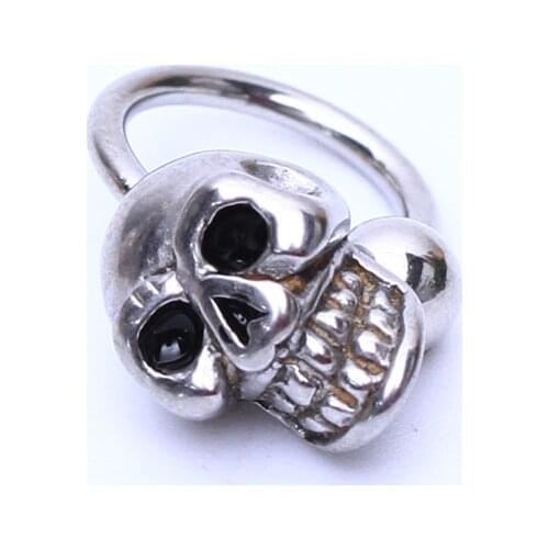 ZLDYOU Skeleton Surgical Stainless Steel Piercing Nose Lip Eyebrow Ear Cartilage Helix Captive Hoop Ring Labret Body Jewelry