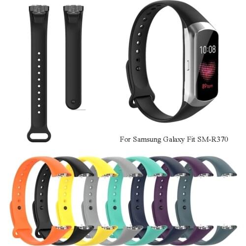 Replacement Slicone Bracelet Loopback Strap Wristband For Samsung Galaxy Fit SM-R370 Multicolor Silicone Watch Band Straps