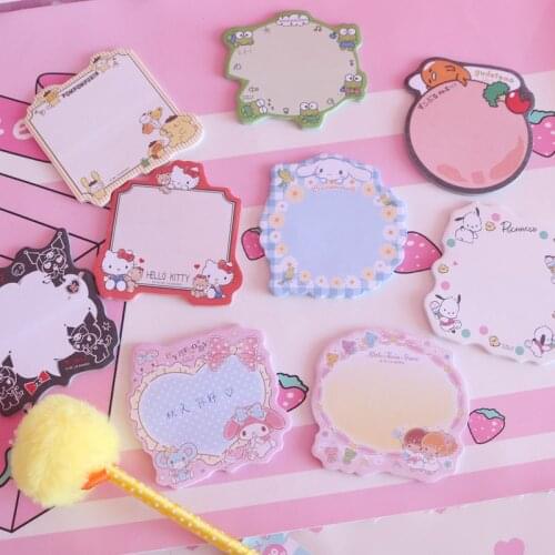 30 Sheets/pack Cute Egg Dog Cat Frog Memo Pad Stickers Decal Sticky Notes Scrapbooking Diy Kawaii Notepad Diary