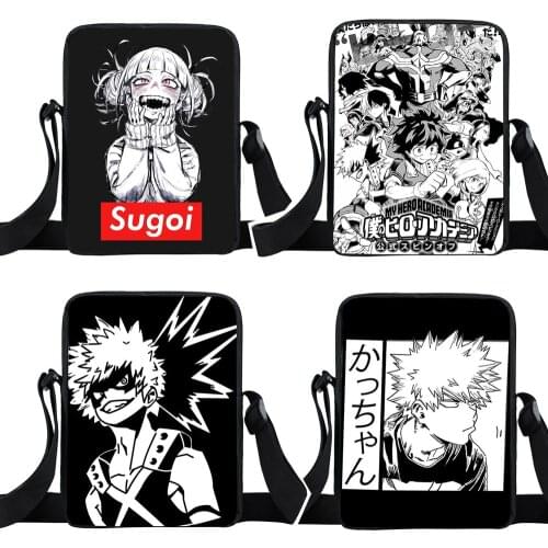 Anime My Hero Academia Shoulder Bag MHA Handbag Cartoon Himiko Toga Dabi Crossbody Bags Boku No Hero Academia Girls Book Bag