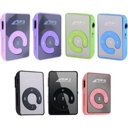 Mirror Portable MP3 player Mini Clip MP3 Player waterproof sport mp3 music player mp3 Support For Micro SD TF Card 2019 New