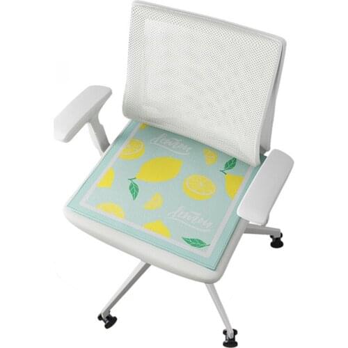 2pcs Summer Cushion Blanket,Cool and Breathable Ice Silk Fiber Office Chair Cushion,Students Chair Stool Cushion
