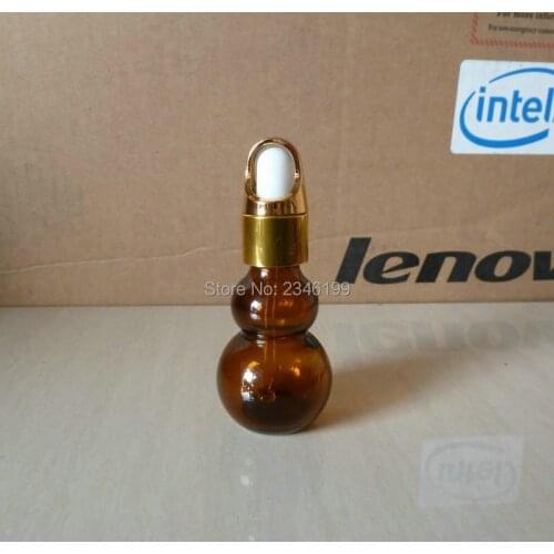 20ML,20G 30pcs/Lot,Brown Gourd-like Glass Spray Bottle,Lotion Pump,Dropper Bottle,Emulsion Perfume Essential oil Container