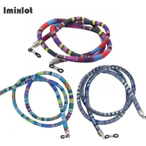 6MM Thick Eyeglass Sunglasses Cord Strap Ethnic Style Cotton Eyewear Lanyard Glasses Neck Strap String Rope Band Eyewear Cord