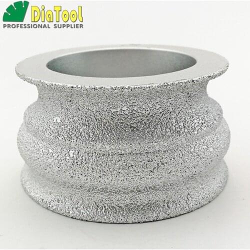 DIATOOL Dia75mmX40mm Diamond Profile Grinding Wheel For Stone, Used On Angle Grinder