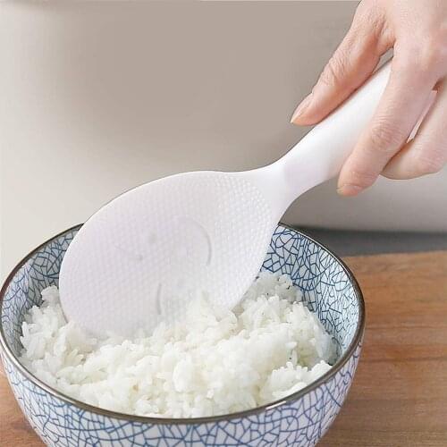 Non Stick Rice Shovel Rice Paddle Kitchen Accessories Cooking Tools Plastic Meal Spoon 1Pc Can Be Vertical