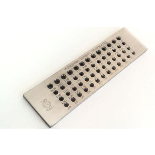 Free Shipping 30 Holes Square Shape Drawplate China Jewelry Tools 0.55-3.00mm Hole Size Tungsten Carbide Drawplates
