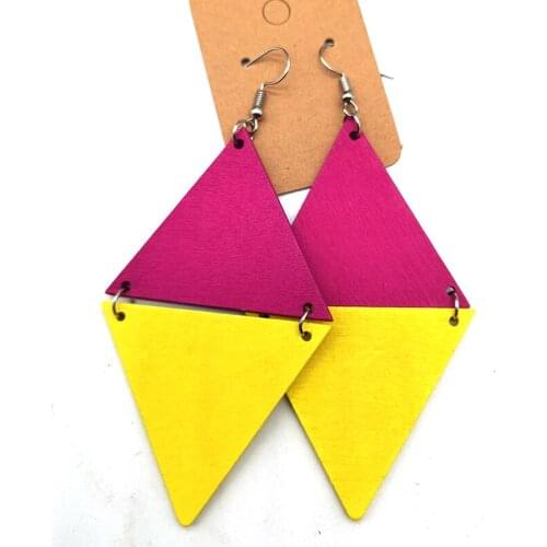 Free Shipping!!Geometric Wooden Earrings