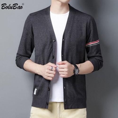 BOLUBAO Fashion Brand Men Cardigan Sweater Autumn New Mens Slim Trendy Casual Sweaters Comfortable Sweater Coat Male Tops