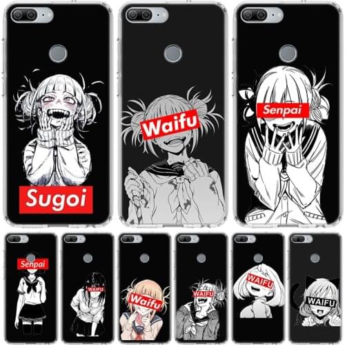 Sugoi Senpai Anime Waifu Phone Case for Huawei Honor 10 9 Lite Y9 Y5 Y6 Y7 2019 8X 8A 8S 7A 7X 10i 20i Pro V30 Art Coque Capa