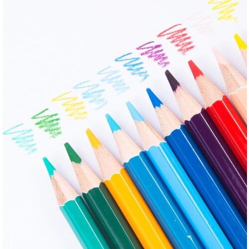 Deli Lapis De Cor Pushable Color Pencil Lapices De Colores Profesionales Dibujo Water Soluble Colored Pencil Replaceable Core