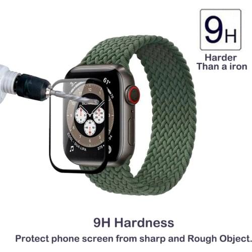 ​For Apple Watch Series 6 SE 40MM 44mm Screen Protector Premium 3D Full Cover Tempered Glass Explosion Proof Water-proof Glass