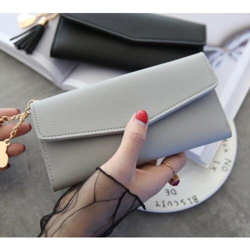 Women Wallets Phone Clutch Bag Purses Long Wallets For Girl Ladies Money Coin Pocket Card Holder Tassel Wallets 2021 New