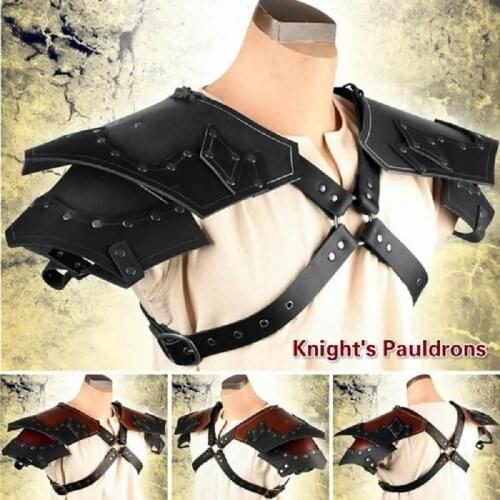 Viking warrior medieval gladiator samurai battle knight pauldrons shoulder armor PU renaissance Halloween party Cosplay props