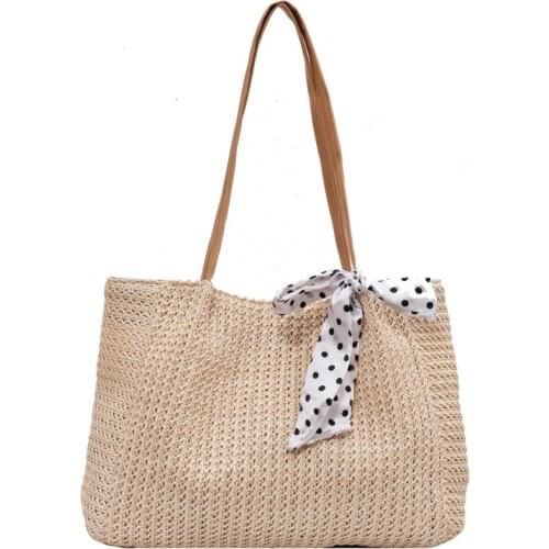 Summer Women Large-Capacity Bags Fashion Woven Shoulder Bag Tote Designer Handbags