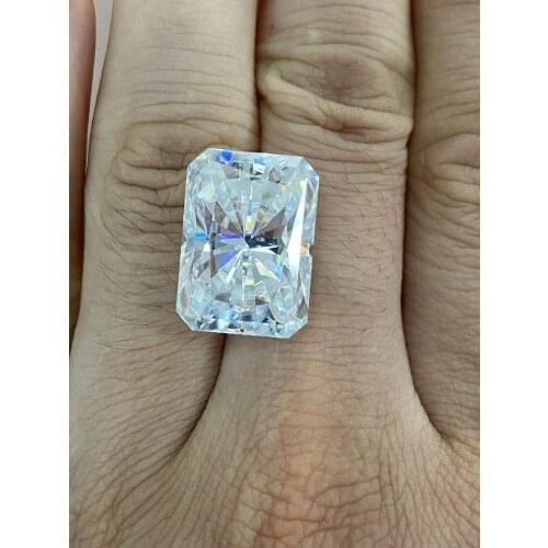 Meisidian 13x18MM Real Big Size Radiant Cut VVS D Moissanite Diamond White Loose Gemstones Come With GRA