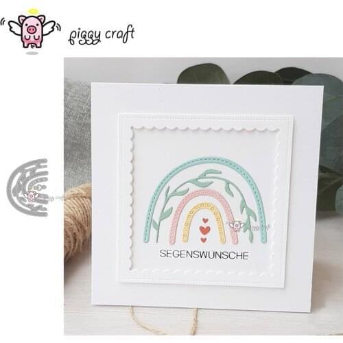 Piggy Craft metal cutting dies cut die mold Rainbow decoration Scrapbook paper craft knife mould blade punch stencils dies