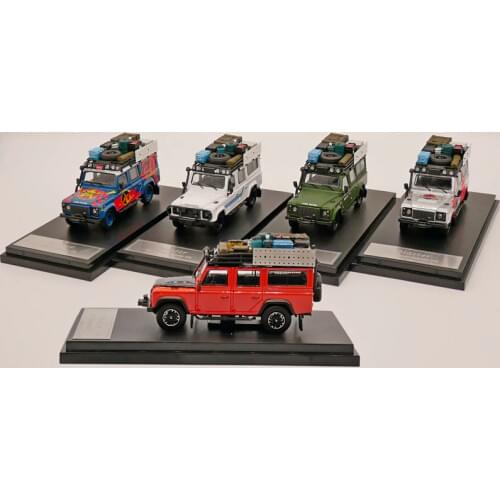 Master 1:64 Defender 110 With Luggage Diecast Model Alloy Simulation Toy Car Adventure Edition