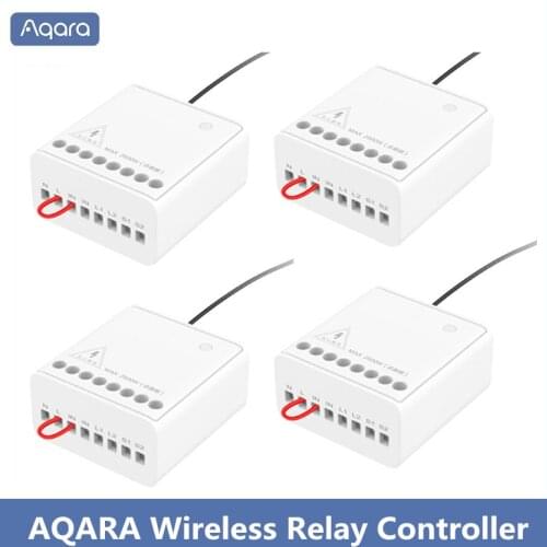 Original Aqara Two-way control module Wireless Relay Controller 2 channels Work For Xiaomi Mijia smart home APP mi home Home kit