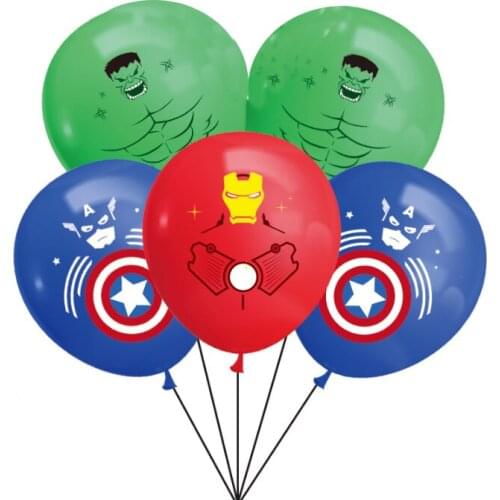 Marvel Theme Decoration Balloon Set Childrens Birthday Party The Avengers Aluminum Film Balloon Combination Party Supplies