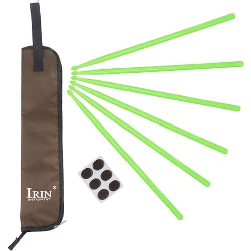 Three-piece Drumstick Mute Sticker Drum Stick Bag Durable Waterproof Storage Pouch Portable Drummer Accessories