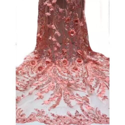 The Latest French Niger Sequins Sequin Mesh Lace Fabric 2021 High-quality African Lace Fabric Wedding Dress H36401