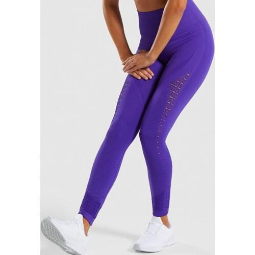2019 New Energy Seamless Leggings High Waist Women Pink Yoga Pants Super Stretchy Booty Sport Leggings Squatproof Gym Tights