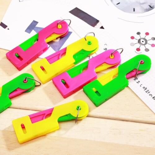 Elderly New Threader Thimble New Sewing Needle Threader Guide Needle Easy Device Automatic Thread Sewing Tool Supplies