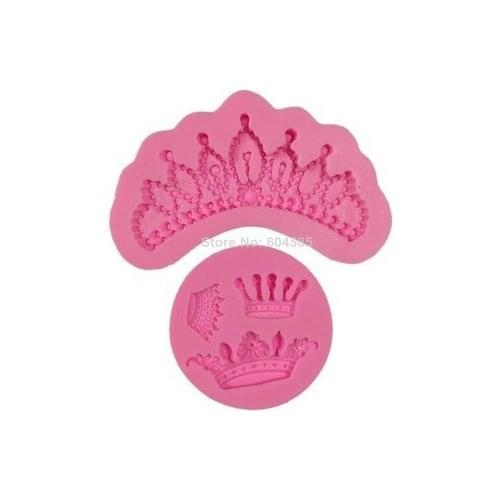New Brand New Queen Crown Princess Silicone Chocolate Fondant Candy Mold Cake Decoration