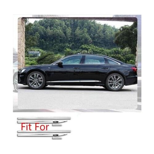 Fit for Audi 19 A6L modified body trim strip A6L door anti collision light strip door trim strip exterior decoration modificatio