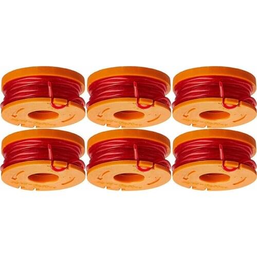 6Pcs Nylon Line String Trimmer Replacement Weed Eater Mower Brush Bump Spool Cutter Line Garden Tool Grass Mower Parts For WORX