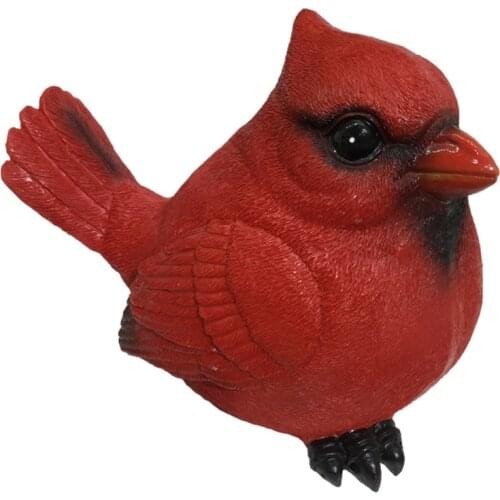 Cardinal Simulation Figurine Resin Crafts Art Decorative for Outdoor Scenery Home Garden Decoration Wedding Gifts