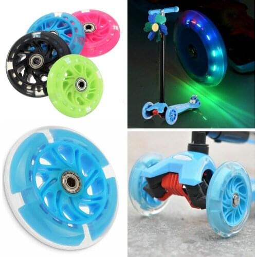 Mini LED Flash Wheel Flashing Lights Back Rear ABED For Scooter Mini 12*2cm Flash Wheel Shock Absorption Scooter Accessory