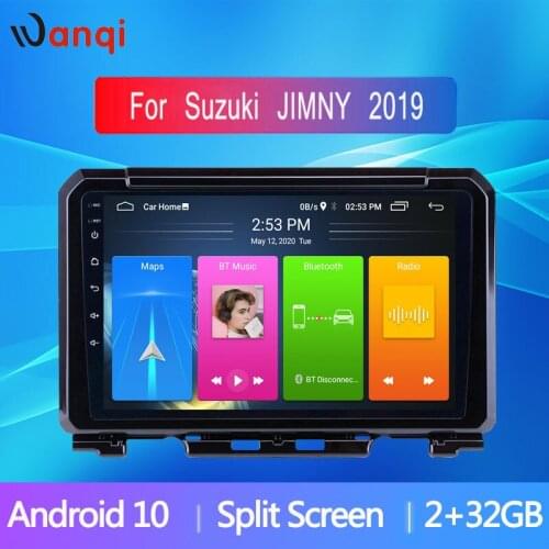 Wanqi 9inch Android 10.0 IPS RDS Stereo Audio For Suzuki JIMNY 2019 Car DVD Radio Multimedia Video Player GPS USB WIFI BT