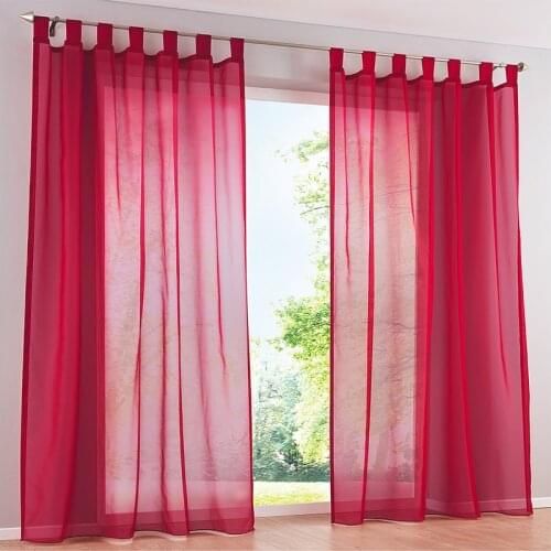 Solid Color Tulle Curtains European Kitchen Curtains Home Wave Blinds Living Room Balcony Tieblinds Curtain 1pc