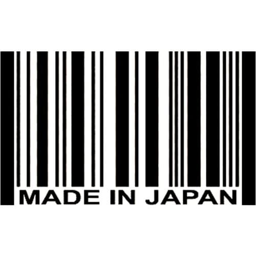 13cm*7.9cm MADE IN JAPAN Bar Code Vinyl Decals Fashion Car Sticker Accessories S6-3808