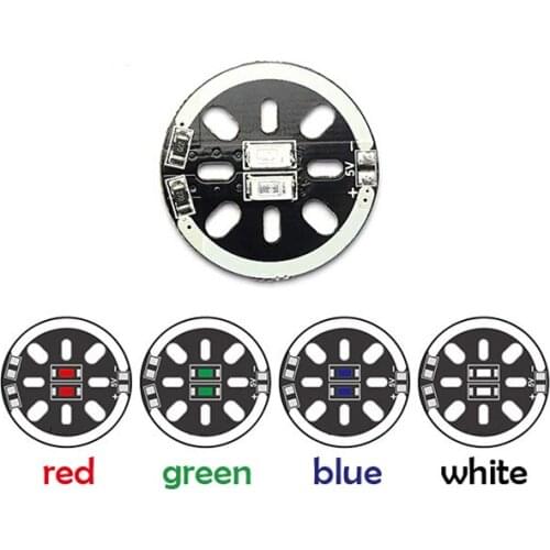 2pcs LED X2/5V Motor Mount for 1806 2204 2206 Motor Multicoptersv Blue for RC Drone FPV Racing