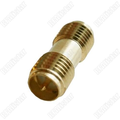 5 Pieces RP-SMA Jack To RP SMA Female Jack Adapter Connector Straight Gold IN-Series RP-SMA-KK