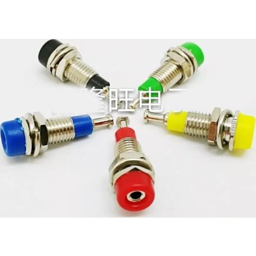 Smonisia 50pcs/lot Copper 2mm Banana Speaker Plug Mini Power Terminal Socket Amplifier Audio Instrument Model Plug