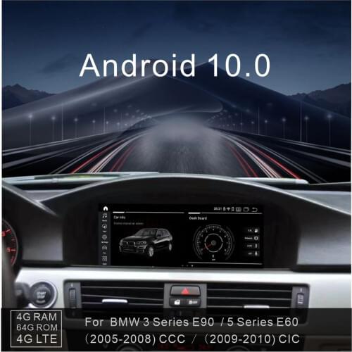 8.8" IPS 4G+64G Android 10.0 player 4G LTE for BMW 5 Series E60 E61 E63 E64 / 3 Series E90 E91 E92 CCC CIC 2005-2012 player