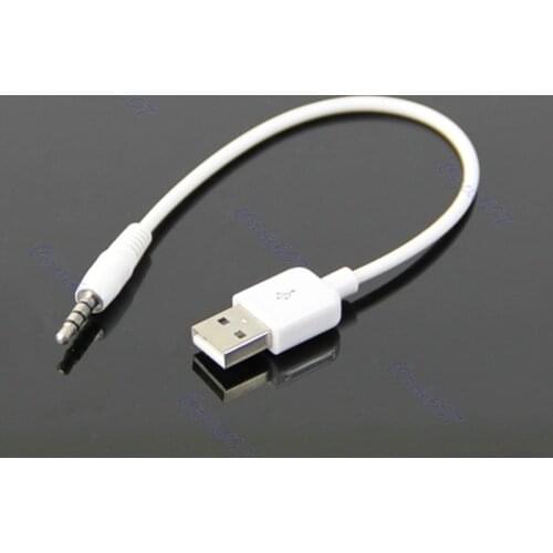 USB 3.5mm Data Sync Charging Cable Adapter for Apple iPod Shuffle 2nd #221